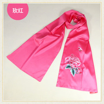 Han embroidery boutique scarf shawl silk scarf long pure hand-embroidered silk spring and autumn all-match ladies gift practical