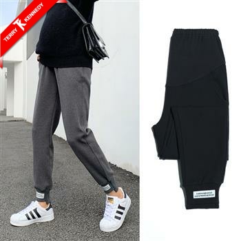Pregnant women's pants autumn and winter carrot pants outer wear leggings fashion cotton pants winter belly pregnant women black pencil pants
