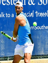 Jinfanshi Tennis Wear Mens Elastic Quick-Drying Vest Blue Nadal Same Style Tennis Sports Moisture-wicking T-shirt