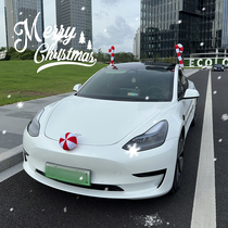 Christmas car decorations accessories Christmas elk antlers pendants creative scene decorations photo props