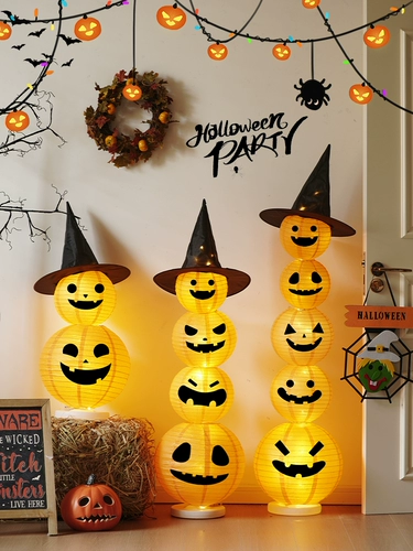 Тыквенный фонарь, атмосферный декор, xэллоуин, наряжаться