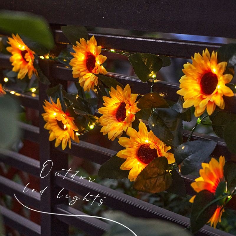 NEW SOLAR LIGHT OUTDOOR LED LIGHT WITH PATIO TERRACE GARDEN TERRACE GARDEN ARRANGEMENT ATMOSPHERE DECORATION FESTOONS WATERPROOF LIGHT STRINGS