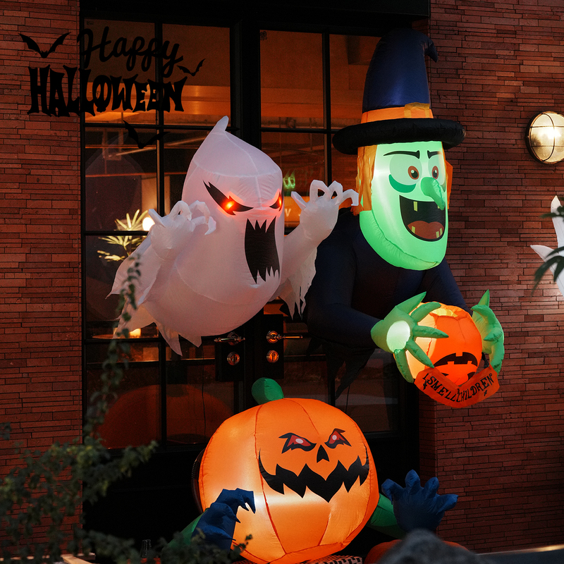Halloween Decorations Trendy Pumpkin Lanterns Inflatable Balloons Atmosphere Props Scene Setup Ornaments Hanging Decorations