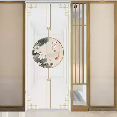 Shading roller curtain lying door curtain lifting partition window living room electric screen curtain modern simple office curtain