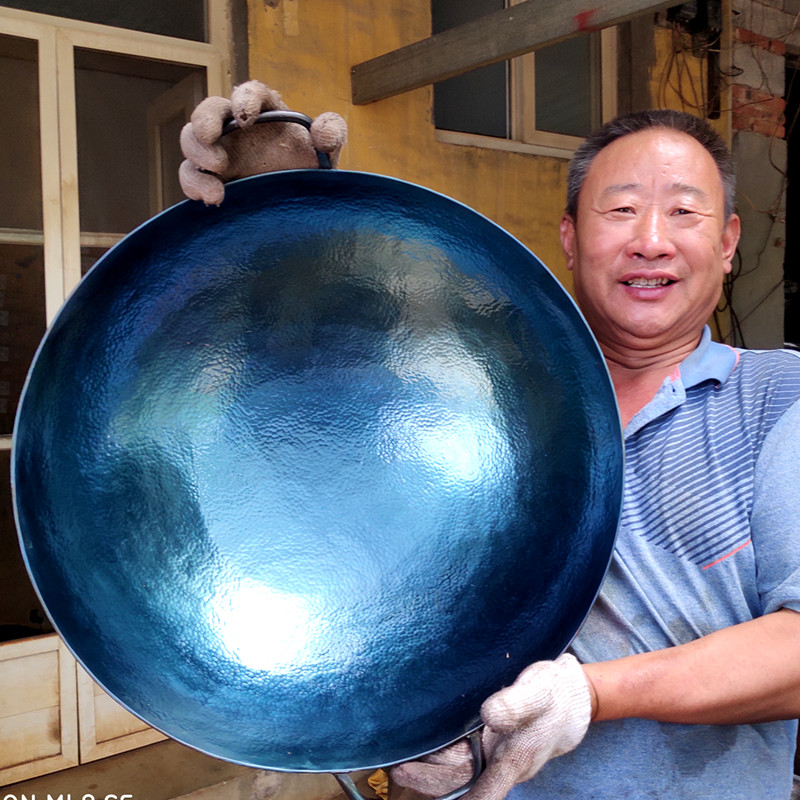Zhangqiu Iron Boiler Large Pot Household Special Size Large Pot Table Firewood Fire Oven Large Pot Canteen Traditional Old Farmhouse Hearth Used