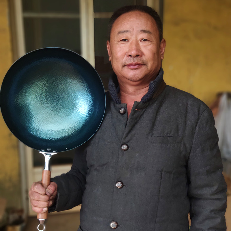 Cui Sledgehammer Pure Zhangqiu Iron Boiler Manual New Upgrade Light-Forged Frying Pan Without Coating Domestic Gas Furnace Application