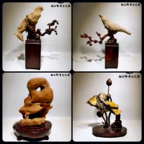 High-quality Lingbi stone white horse pattern stone kitchen pearl stone hall stone pictographic stone collection-grade natural stone ornaments