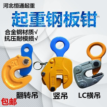 Horizontal hanging vertical hanging steel plate lifting pliers Horizontal vertical lifting clamps Clamp driving hook 3 tons 5 tons 10T