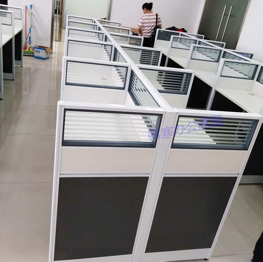 职员办公桌4人位 电话销售小卡位屏风隔断桌椅组合员工位卡座包邮