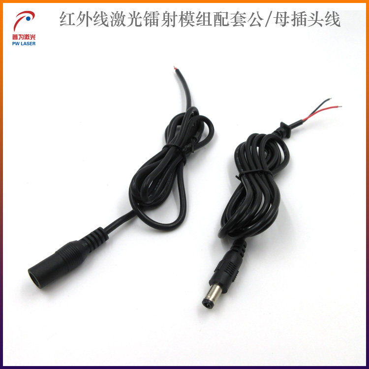 Infrared laser laser module assorted 5 5 * 2 5 male plug line optional DC monitoring power wire rod