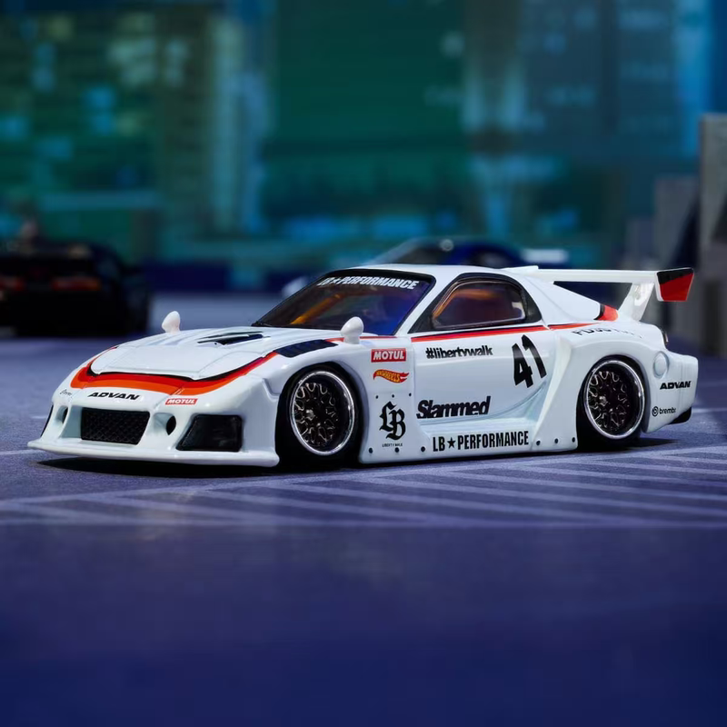 Hot Wheels Elite 1/64 Lbwk Mazda Rx7 Silhouette