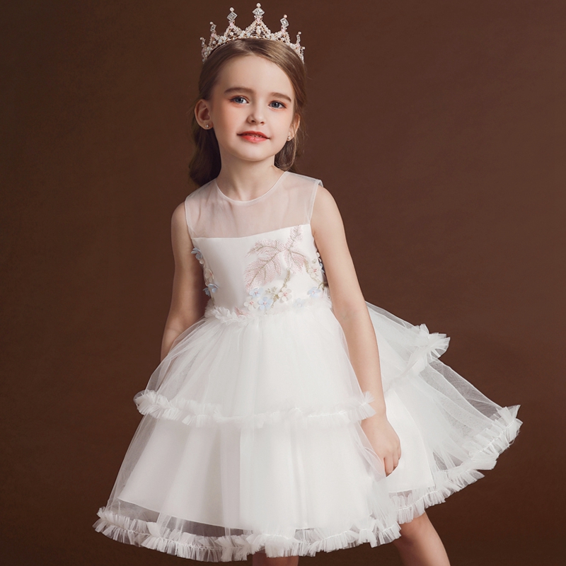 Next Win Girl Vest Dress Summer Thin style Flowers Cake Skirt style high-end name Yuanyuan Temperament Foreign Dress