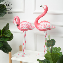 Nordic ins Big Flamingo decoration decoration girl home outdoor window opening gift soft decoration props