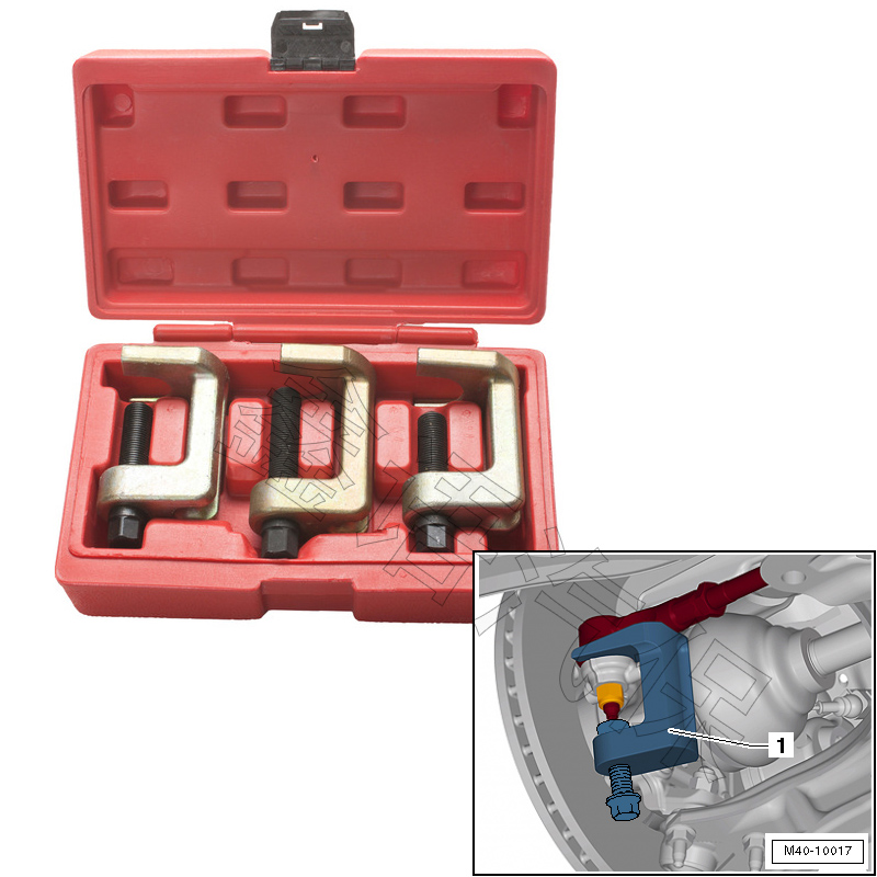 Volkswagen Audi special tool A6L vertical ball head extractor puller 23mm 28mm 34mm