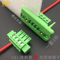 Through-wall terminal block 15EDGWC3 81-2P-24P panel fixed plug-in solder-free docking 2EDG3 81
