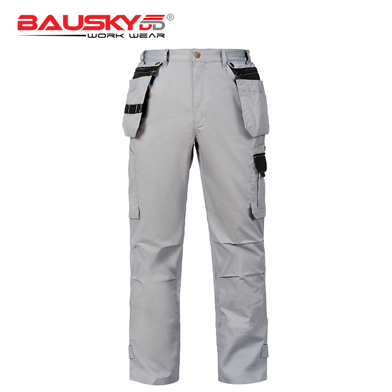 Bauskydd Men's Summer Workwear Polyester-Cotton Detachable Pocket Work Pants Electrician Long Pants Thin Multi-Pocket Work Pants Bauskydd Men's Summer Workwear Polyester-Cotton Detachable Pocket Work Pants Electrician Long Pants Thin Multi-Pocket Work Pants