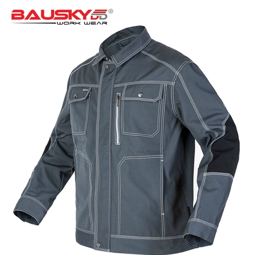 Bauskydddddd -Lit Worker Установка Установка унифицированная пружинная и осенняя куртки, устойчивые к износу, карманные карманные хлопок хлопок