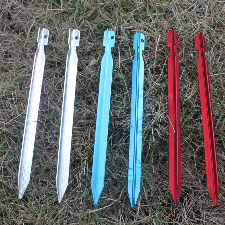 Triangular nail Tent accessories Sky curtain accessories Tent nails Beach Ding aluminum nails 18cm long