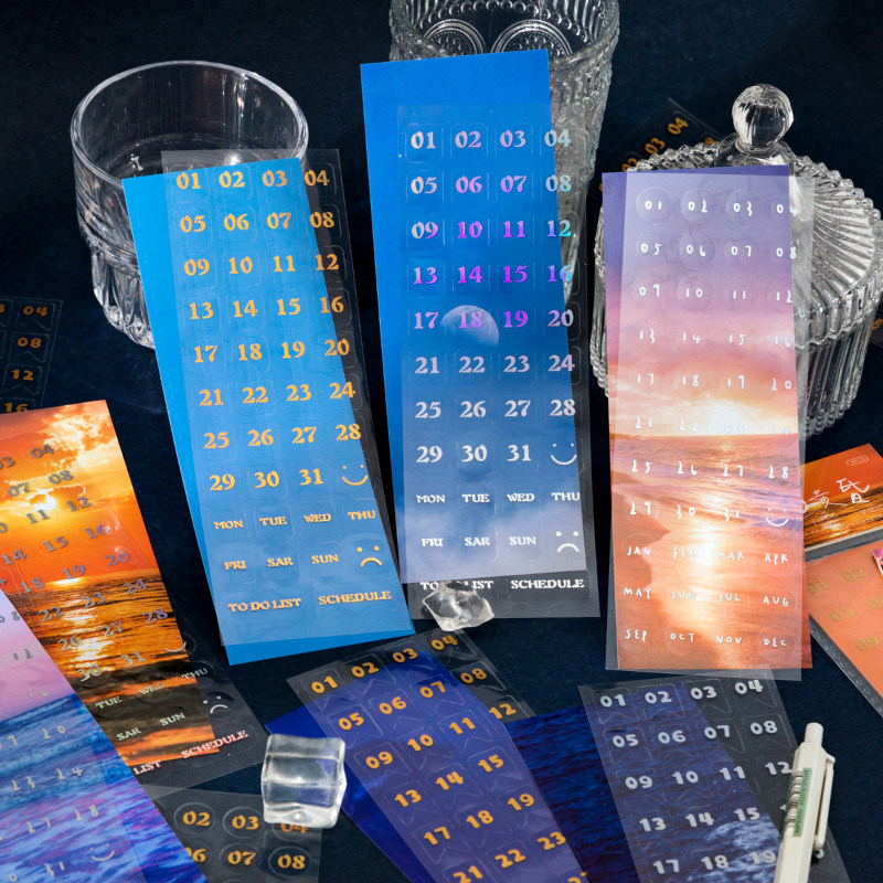 Strangink Double Material Flat Posting Paper Dream State Time Bronzed Digital Sunday Paid Handbill Diary diary Label Serial Number