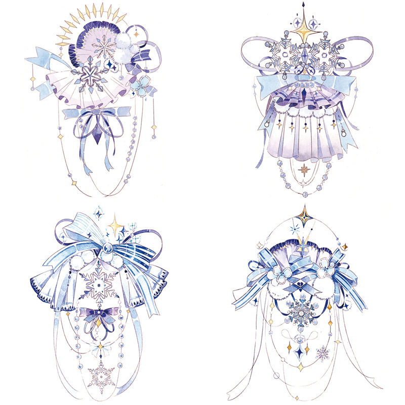 Sandu bronzing special oil and paper tape Roll beaded curtain Lang silk curtain Ribbon gold chain hand account decorative material sticker