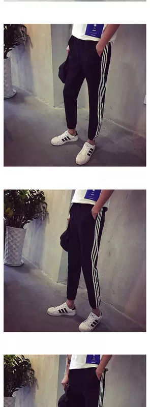 Mùa xuân và mùa thu quần nam dệt kim và nhung nhung quần mùa đông sinh viên lỏng lẻo cặp quần Wei quần cỡ lớn quần âu nam đồ nam