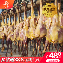 Tiangui dry chicken salted chicken Bacon Bacon Bacon air-dried after more than 2 jin of farm chicken marinated whole