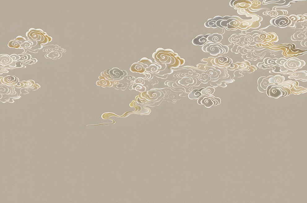 新中式背景墙金色