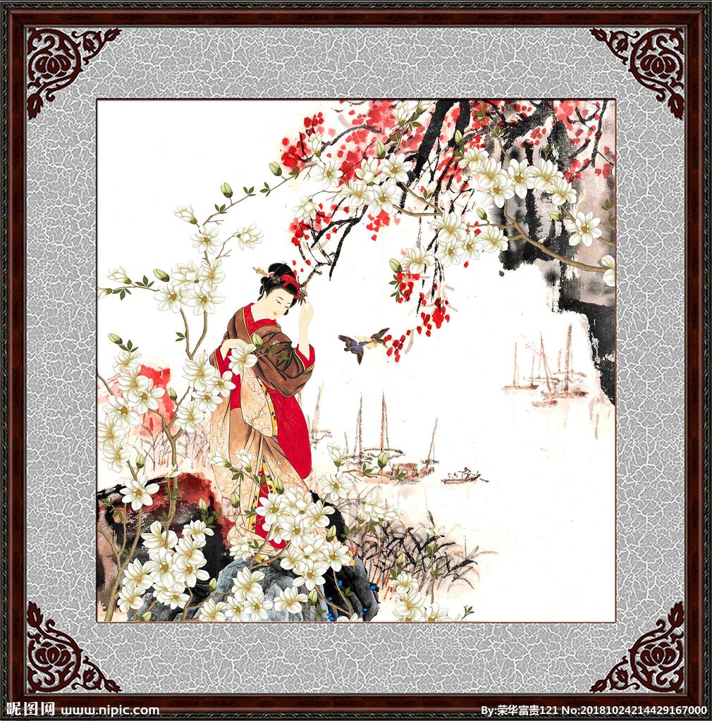 仕女图 歌姬 日