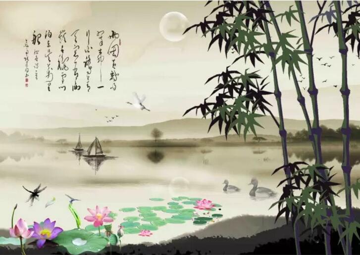 	水墨山水中国画