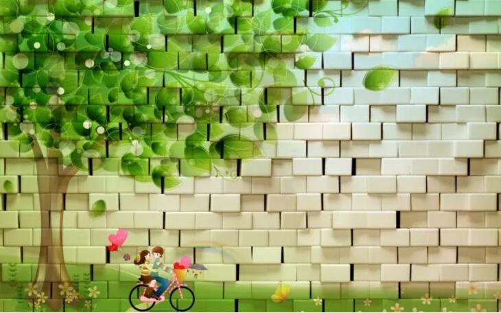 3D立体绿树电视