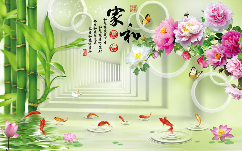 3D 家和 圆圈