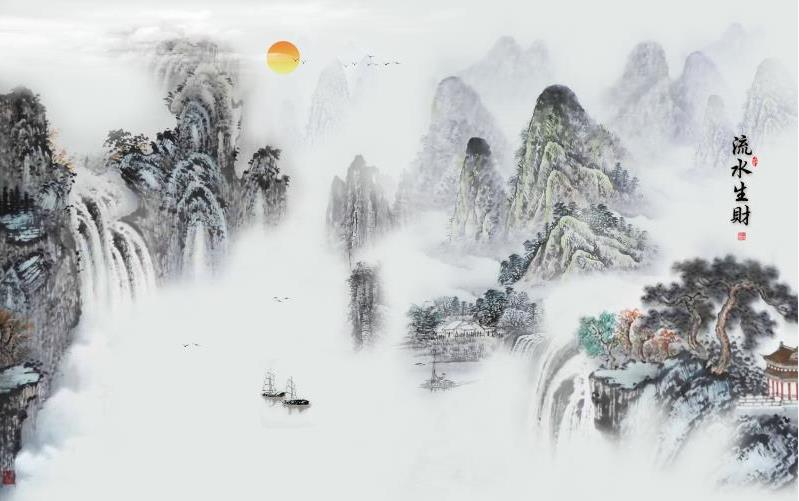 新中式意境山水电