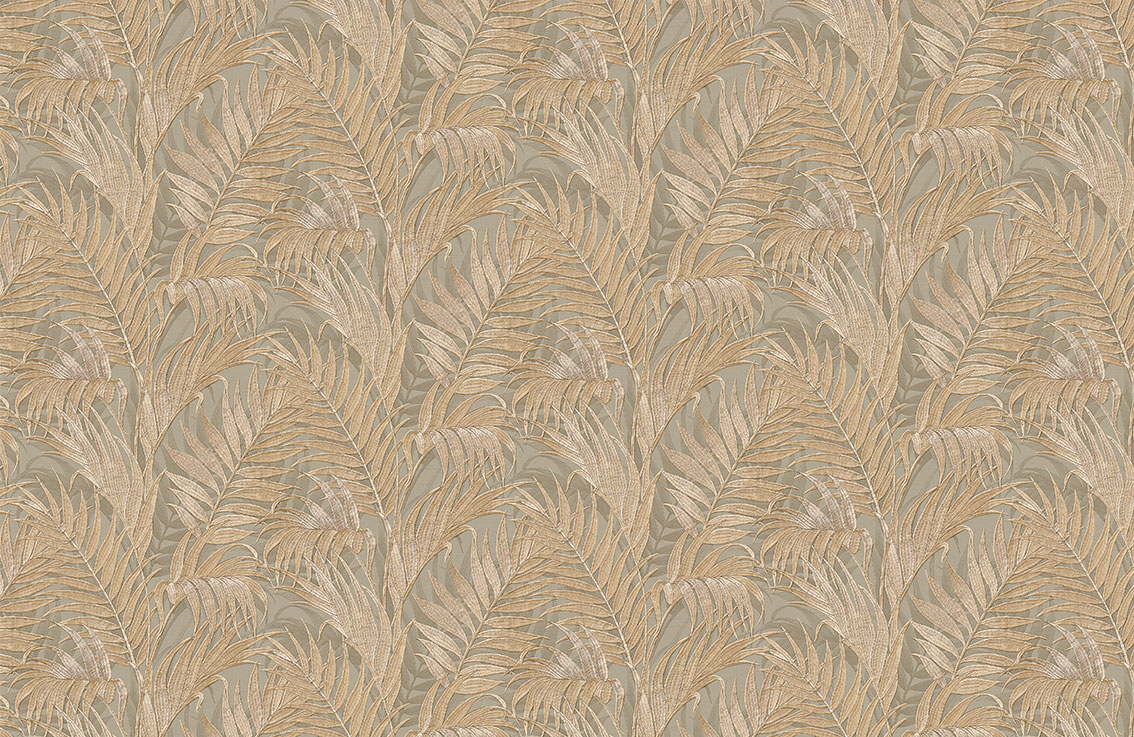 现代简约树叶墙纸