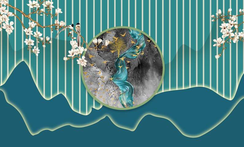 现代简约格栅线条