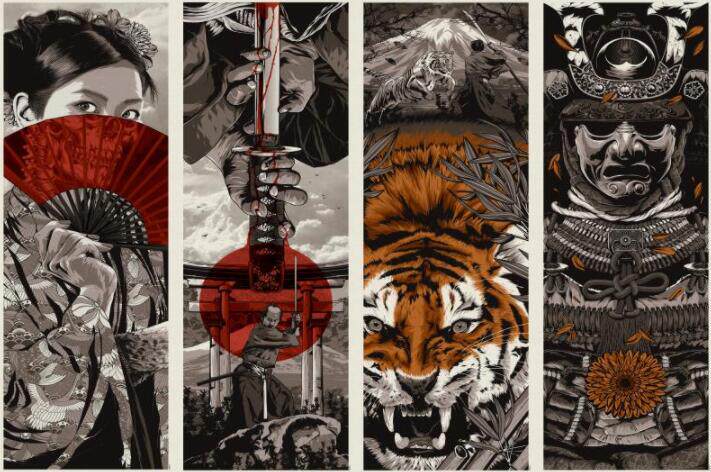 日式风情画背景背