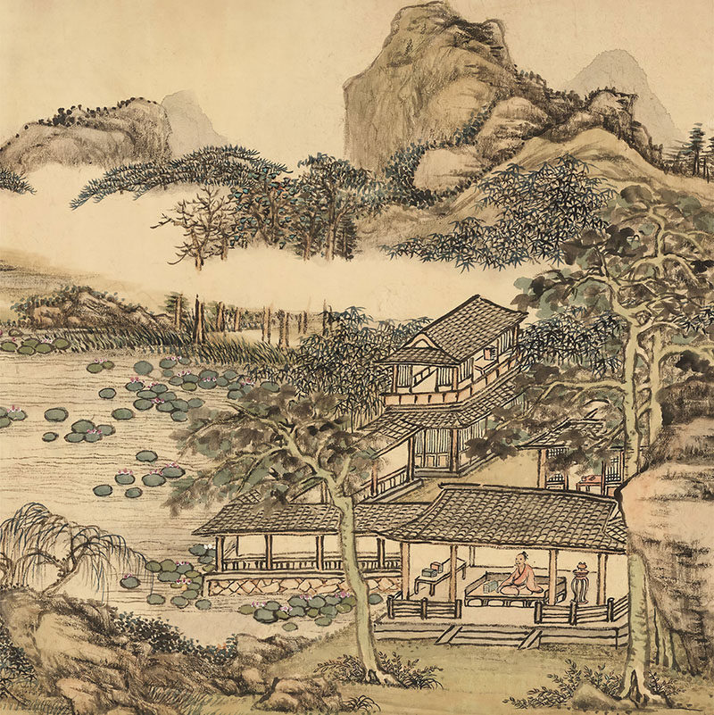 新中式复古山水玄