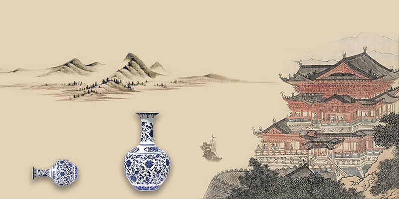 背景墙新中式阁楼