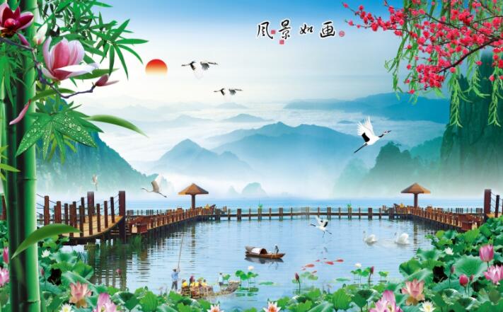 江山如画 风景如