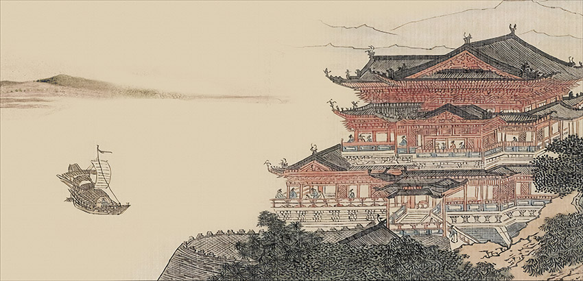 不分层新中式楼阁