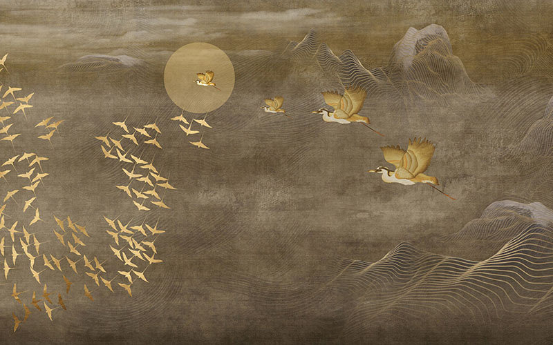 背景墙新中式简约