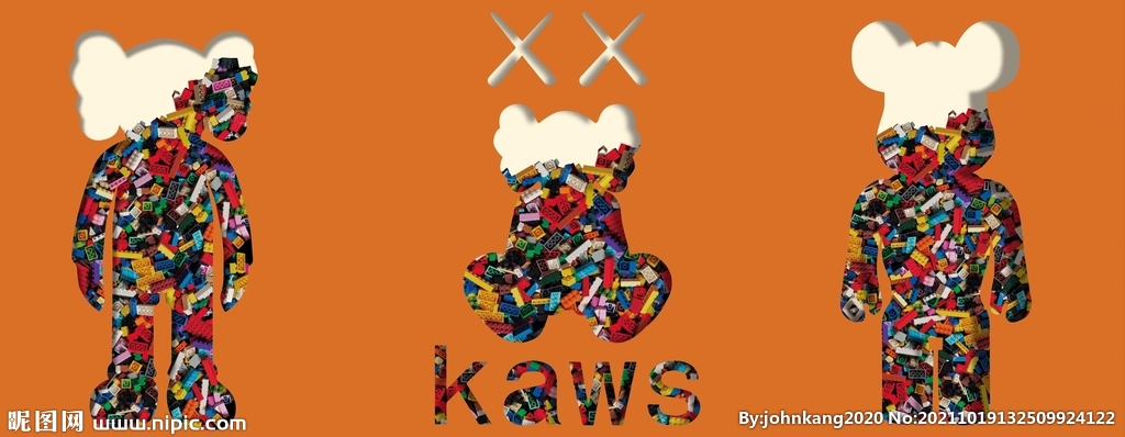 kaws暴力熊背