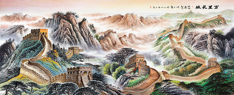 背景墙万里长城