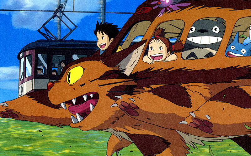 龙猫卡通动画背景