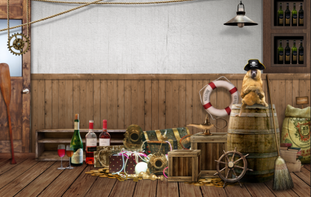 小尺寸背景墙游泳