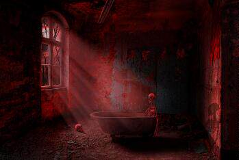 恐怖小屋图片背景