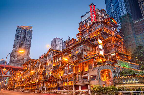 重庆洪崖洞夜色 