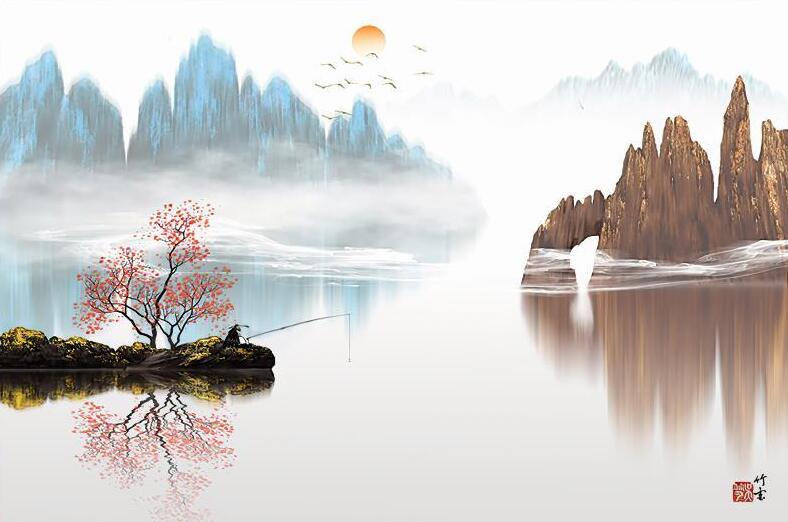 新中式意境山水背