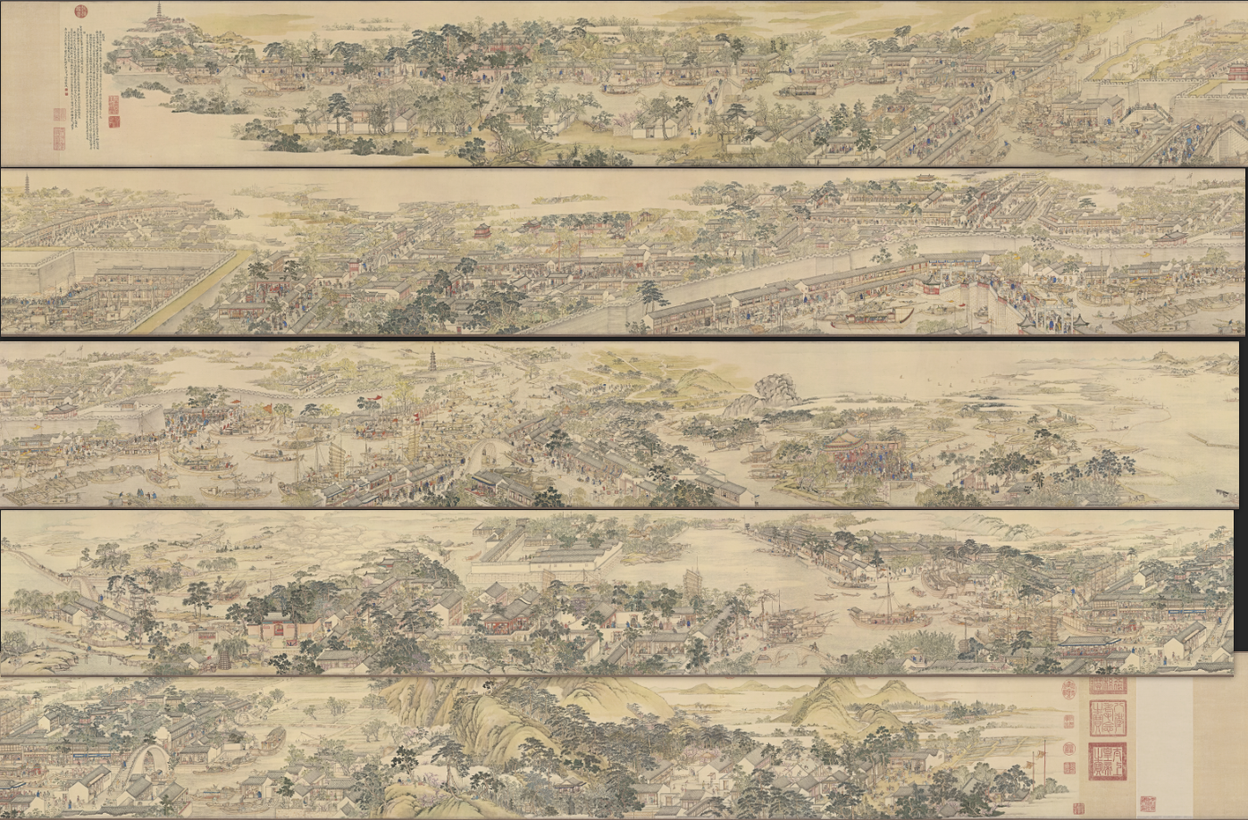 新中式山水背景墙