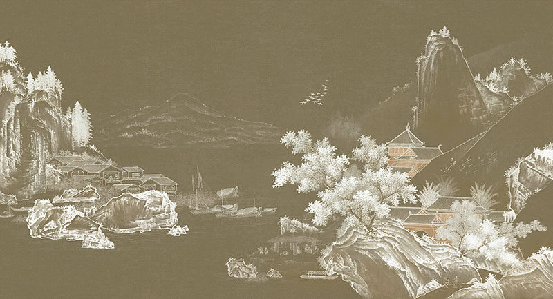 新中式黑白阁楼背