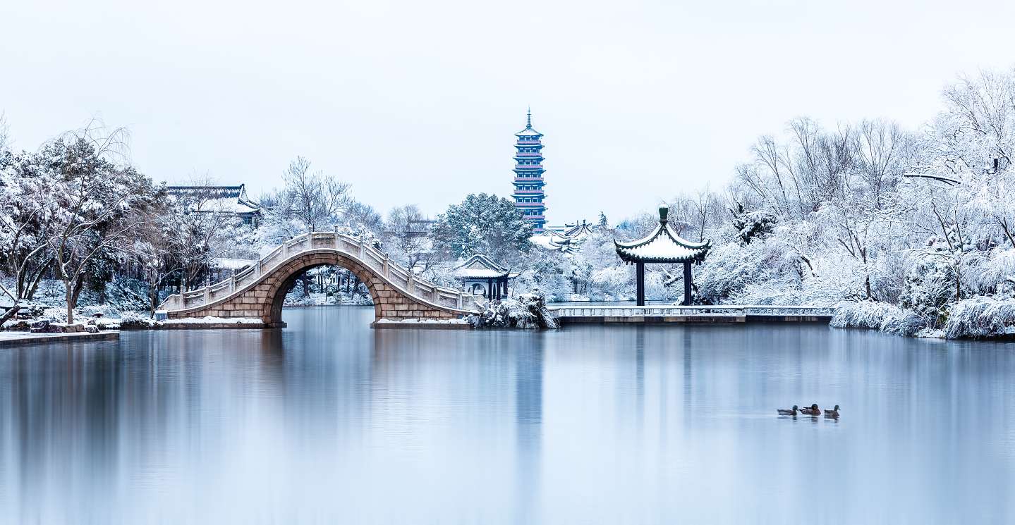 瘦西湖冬春换季景